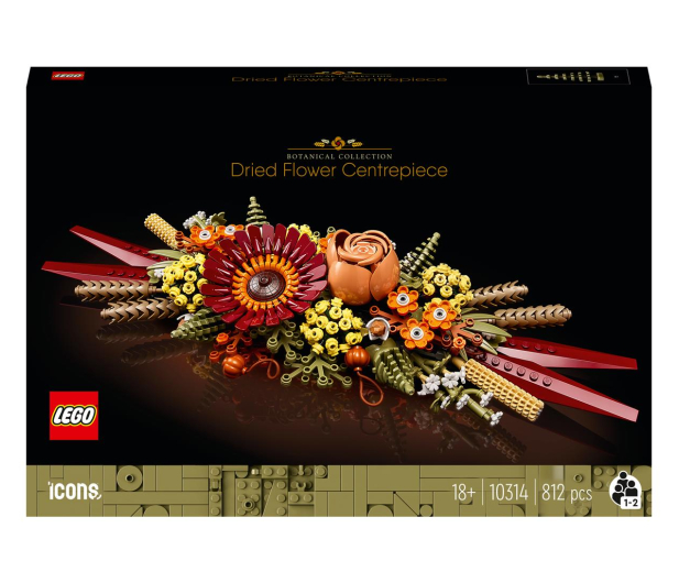LEGO Icons 10314 Stroik z suszonych kwiatów - 1091353 - zdjęcie